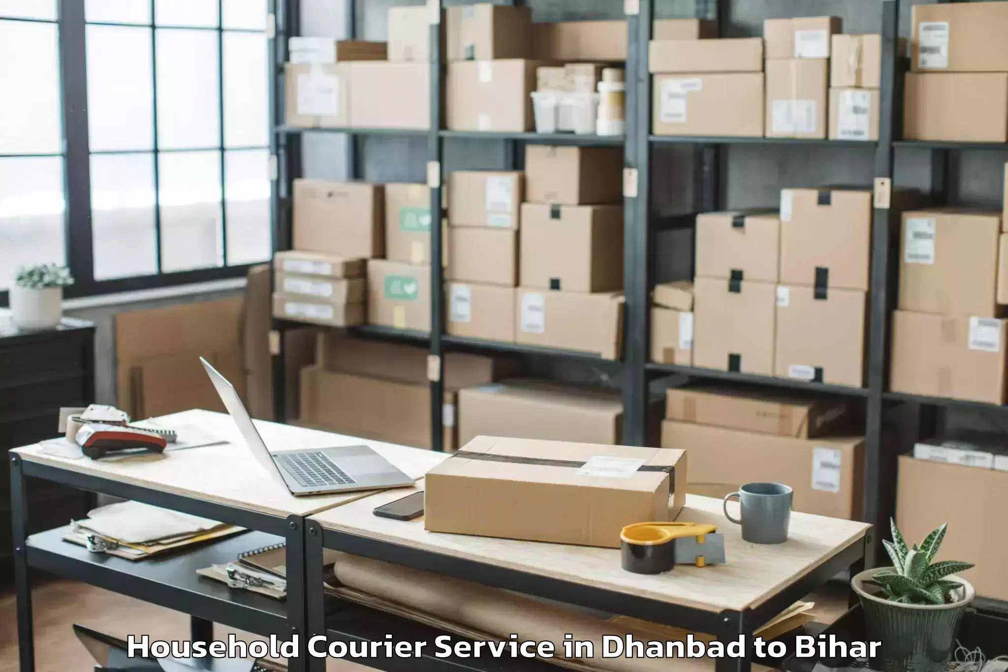 Easy Dhanbad to Belhar Household Courier Booking